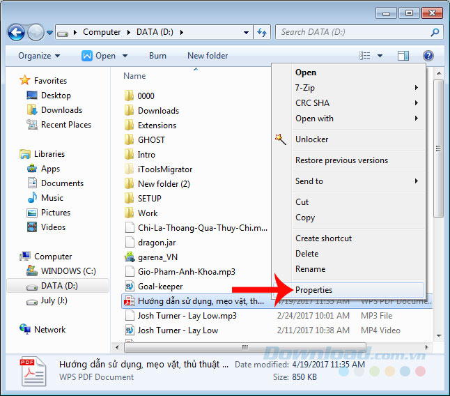 Properties Properties