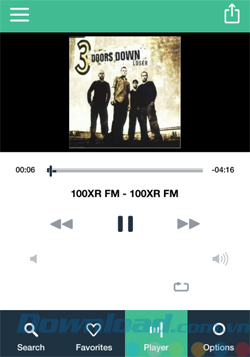 Thêm bài hát vào mục Favorites