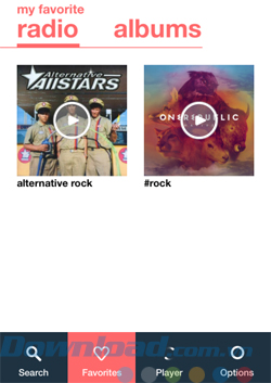 Thêm bài hát vào mục Favorites Thêm bài hát vào mục Favorites