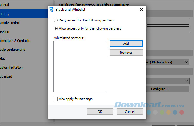 Thêm các tài khoản TeamViewer bạn muốn Thêm các tài khoản TeamViewer bạn muốn