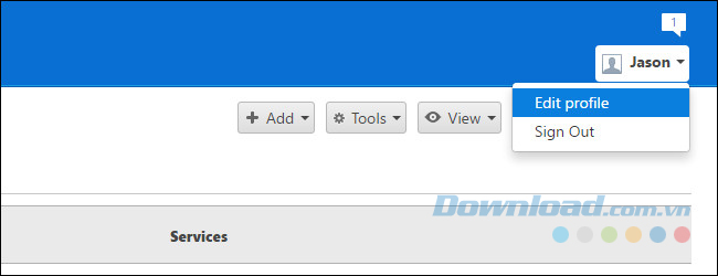 Chọn Edit profile Chọn Edit profile