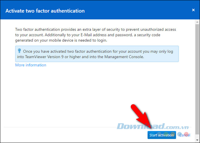 Click vào Start Activation Click vào Start Activation