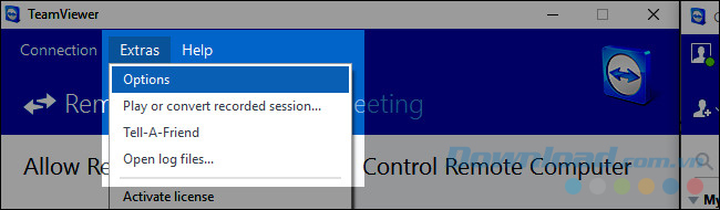 Click vào Extras và chọn Options Click vào Extras và chọn Options