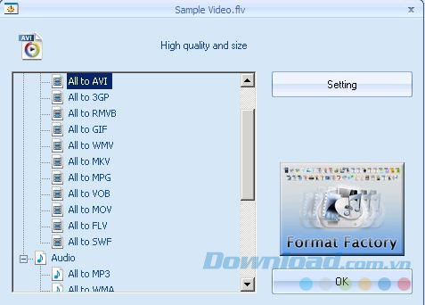 Định cấu hình cài đặt cho video Định cấu hình cài đặt cho video