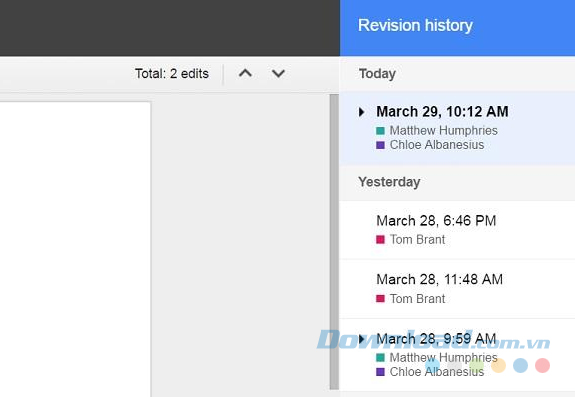 Xem lịch sử chỉnh sửa Xem lịch sử chỉnh sửa