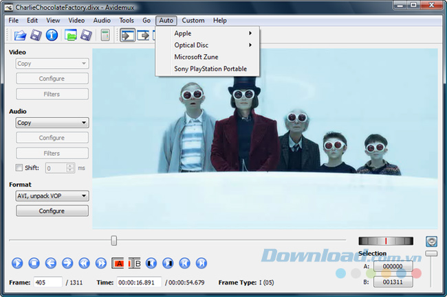 Phần mềm Avidemux