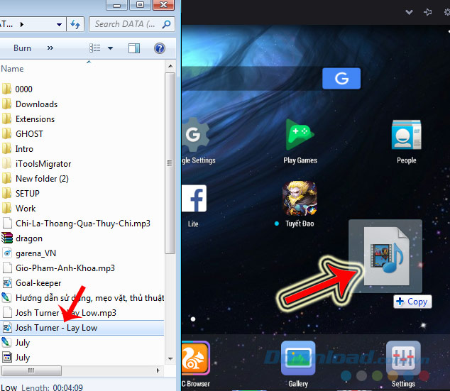 Lấy ảnh vào giả lập từ máy tính Lấy ảnh vào giả lập từ máy tính
