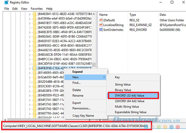 Tìm kiếm vị trí registry Tìm kiếm vị trí registry