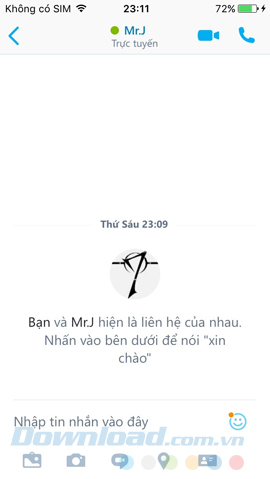 Giao diện chat