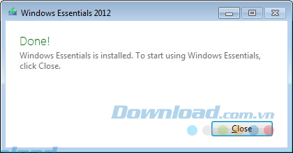 Cài đặt xong Cài đặt xong