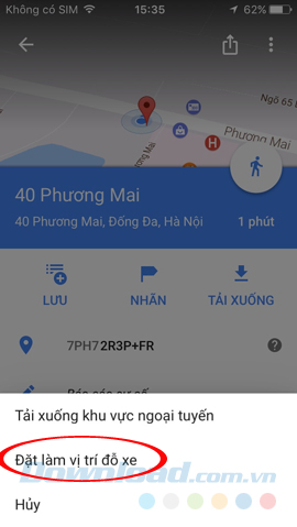 Vị trí đỗ xe Vị trí đỗ xe