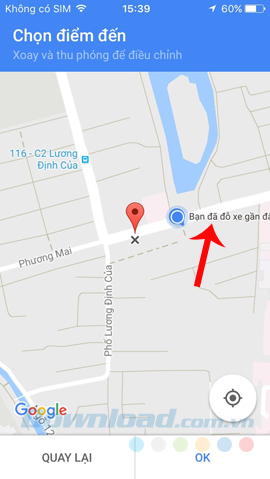 Vị trí đã lưu Vị trí đã lưu