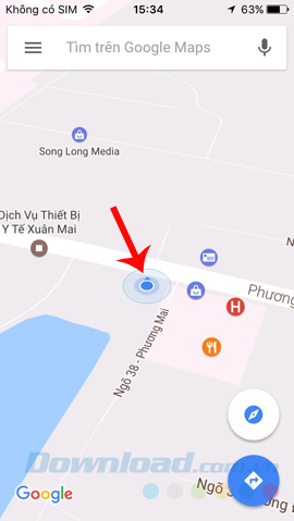 Vị trí hiện tại