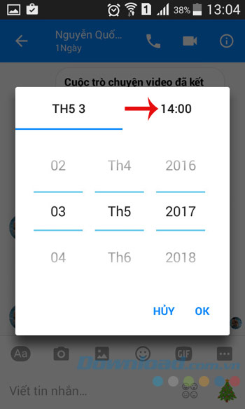 Chọn thời gian Chọn thời gian