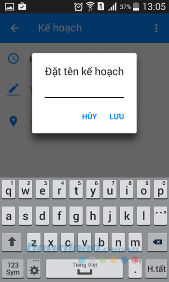 Đặt tên kế hoạch Đặt tên kế hoạch