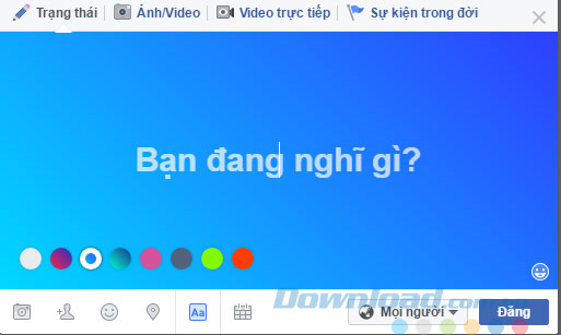 Chọn màu nền Chọn màu nền