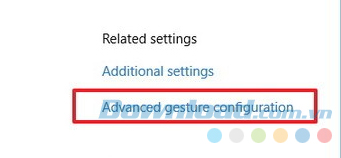 Tùy chỉnh định cấu hình cử chỉ nâng cao Tùy chỉnh định cấu hình cử chỉ nâng cao