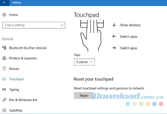 Đặt lại cài đặt mặc định ban đầu Đặt lại cài đặt mặc định ban đầu