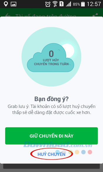 Hủy chuyến Hủy chuyến