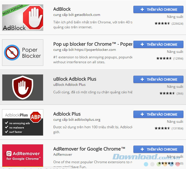 Thêm tiện ích Thêm tiện ích