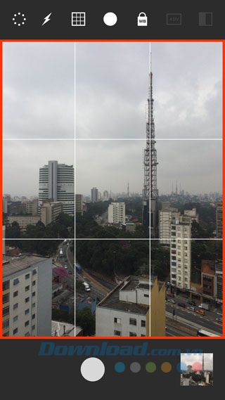 Menu tùy chọn chụp hình Menu tùy chọn chụp hình