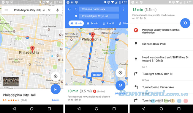 Tuyến đường, cảnh báo và cập nhật trên Google Maps
