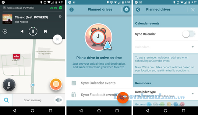 Sự tiện lợi và các tính năng đặc biệt của Waze