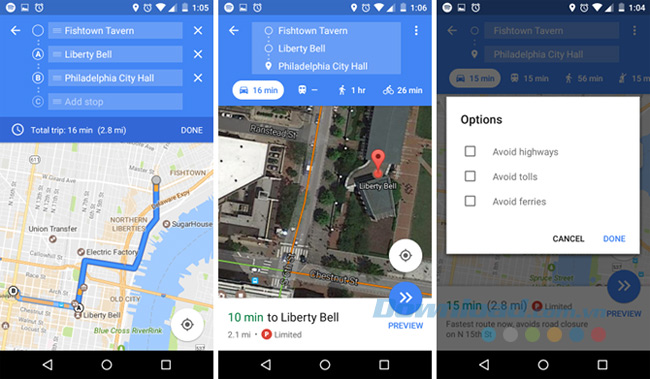 Sự tiện lợi và các tính năng đặc biệt của Google Maps