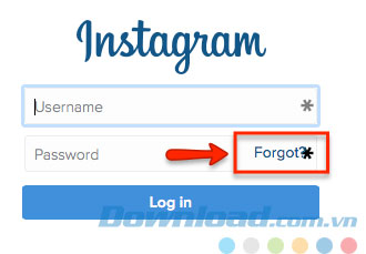 Quên mật khẩu Instagram