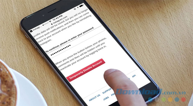 Lỗi xóa tài khoản, deactive tài khoản Instagram