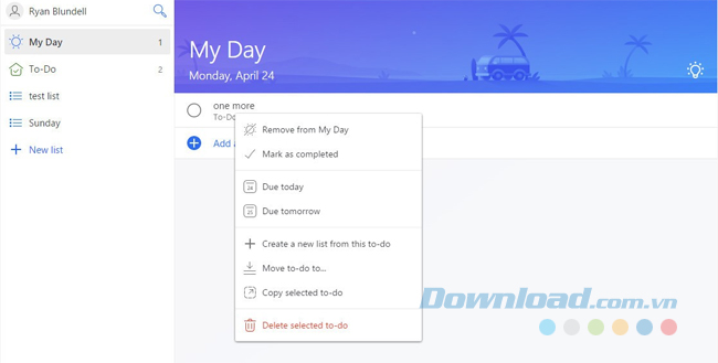 Tạo tác vụ mới