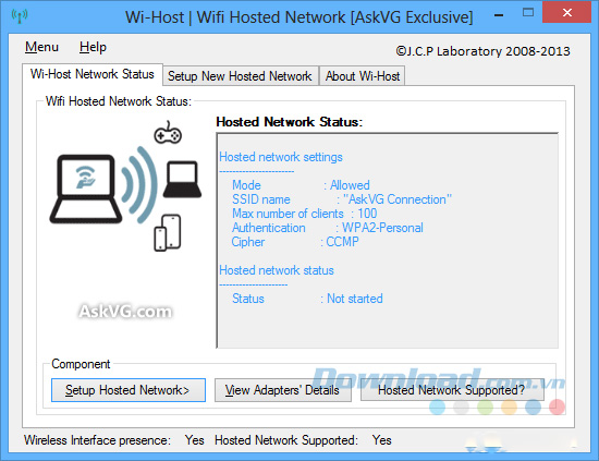 Kiểm tra thiết bị có hỗ trợ phát Wi-Fi hay không Kiểm tra thiết bị có hỗ trợ phát Wi-Fi hay không