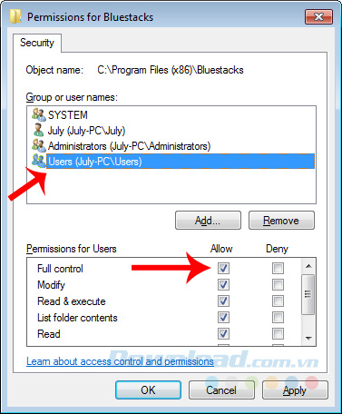 Full quyền Full quyền