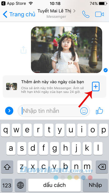 Thêm ảnh vào ngày của bạn