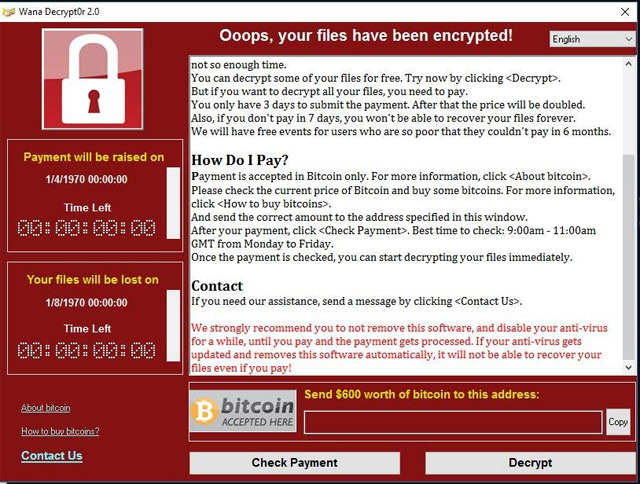 Mã độc tống tiền WannaCry Mã độc tống tiền WannaCry