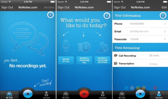 Call Recording by NoNotes.com