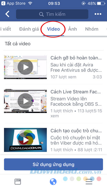 Tìm video