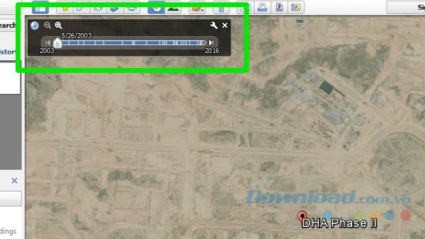Xem thay đổi của một địa điểm theo mốc thời gian
