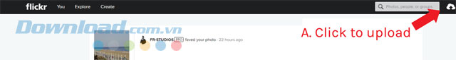 Cách tải ảnh lên Flickr