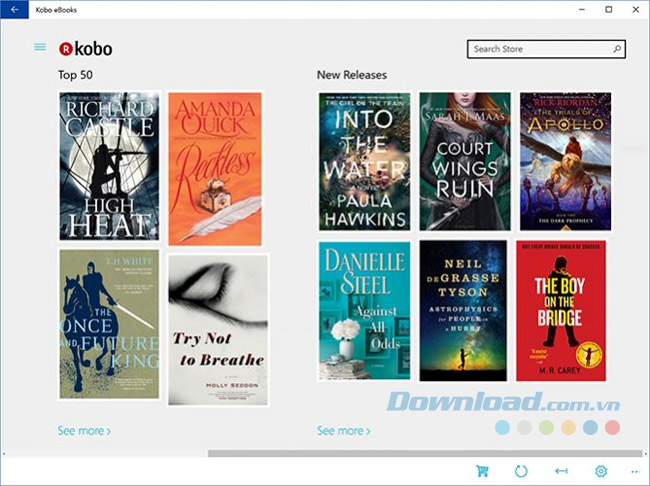 Giao diện của Kobo