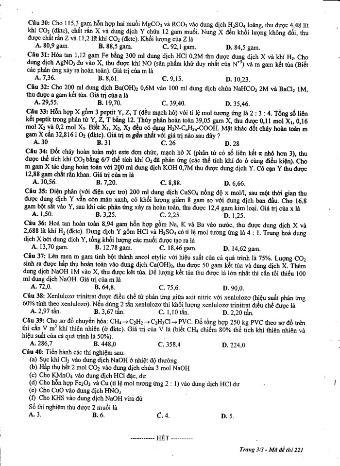 Đề thi thử THPT Quốc gia 2017 môn Hóa học
