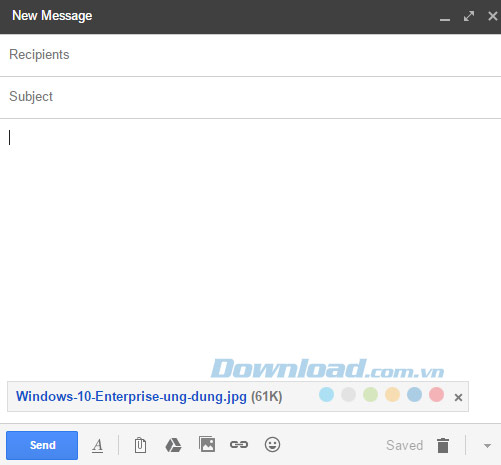 Gửi qua file đính kèm mail