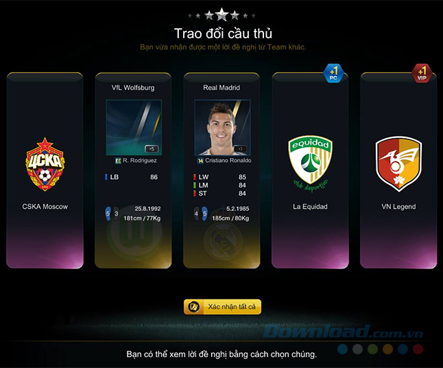 Trao đổi cầu thủ