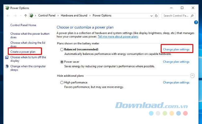 Tự tạo kế hoạch sử dụng nguồn điện Tự tạo kế hoạch sử dụng nguồn điện