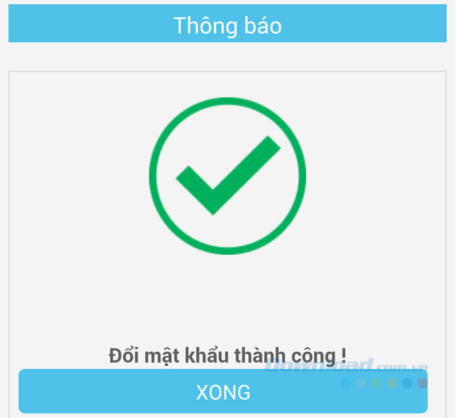 Đổi thành công