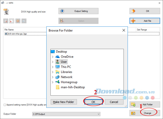 Chọn nơi lưu trữ