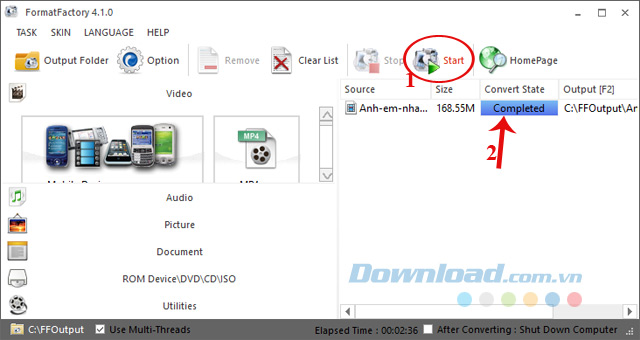 Chuyển đổi video Chuyển đổi video