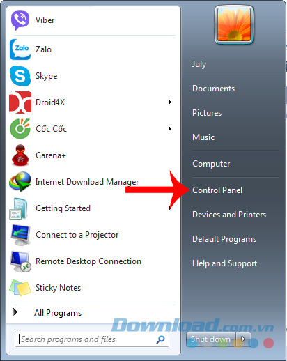 Control Panel Control Panel