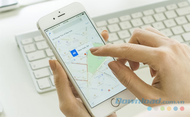 Google Map trên di động, web