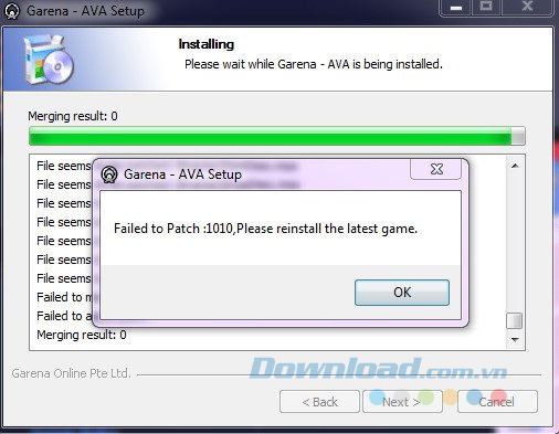 Lỗi nâng cấp Lỗi nâng cấp